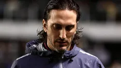 Zubeldía durante partida contra o Santos, na Vila Belmiro, pelo Paulistão.