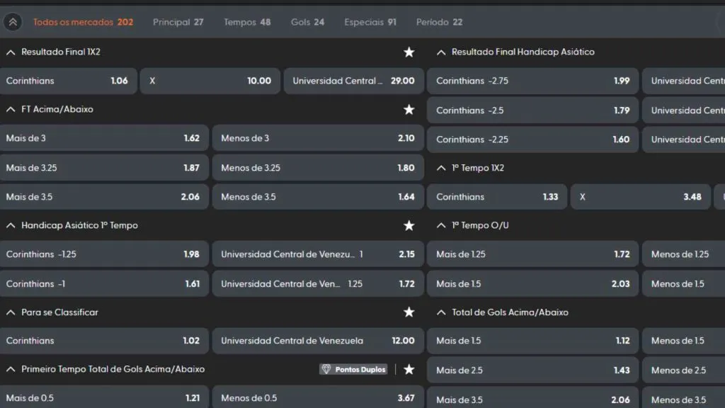 A Esportiva bet oferece uma grande variedade de mercados de futebol