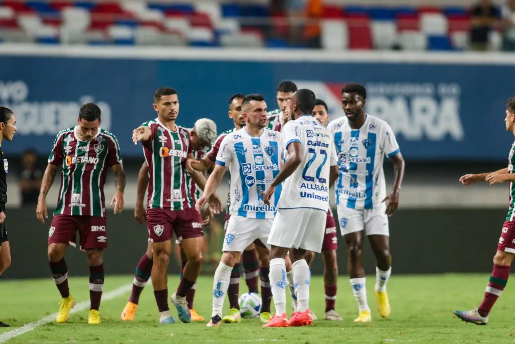 Em 2023, o Fluminense venceu o Paysandu por 3 a 0 jogando no Mangueirão. Foto: Fernando Torres/AGIF