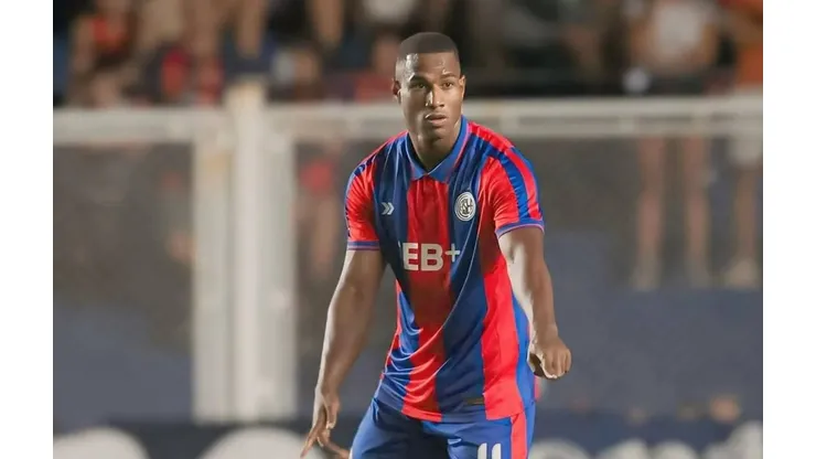 Jhohan Romaña em ação pelo San Lorenzo - Foto: Twitter/San Lorenzo