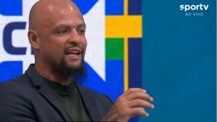 Felipe Melo segue a carreira como comentarista de futebol.