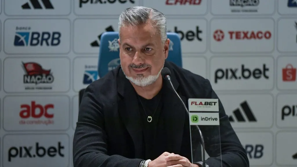 Boto durante coletiva. Foto: Thiago Ribeiro/AGIF