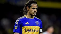 Cavani durante partida entre Boca Juniors e Argentinos Juniors, pelo Campeonato Argentino. Foto: Marcelo Endelli