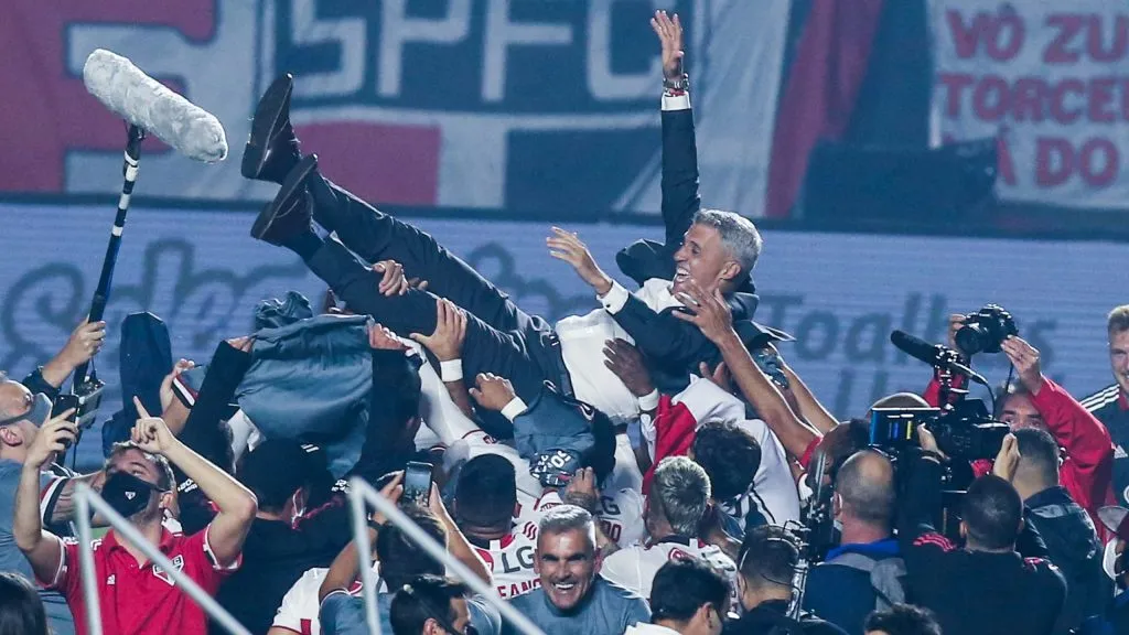 Crespo após o título do Paulistão 2021 pelo São Paulo