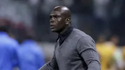 Técnico do Barcelona em duelo contra o Palmeiras, em 2023.