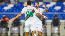 Serna jogador do Fluminense comemora seu gol durante partida contra o Águia de Marabá no estádio Mangueirão pelo campeonato Copa Do Brasil 2025.
