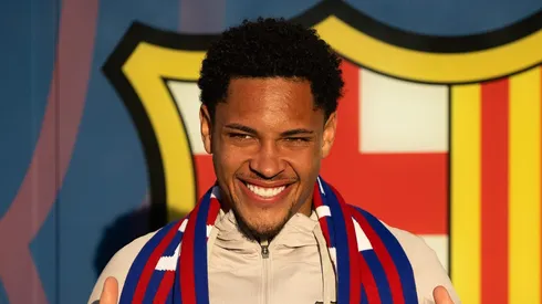 Vitor Roque, atacante que deve chegar ao Palmeiras. Foto: David Ramos/Getty Images.