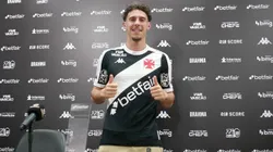 Nuno Moreira, reforço português apresentado na tarde desta quinta-feira (27). Foto: Matheus Lima/Vasco.