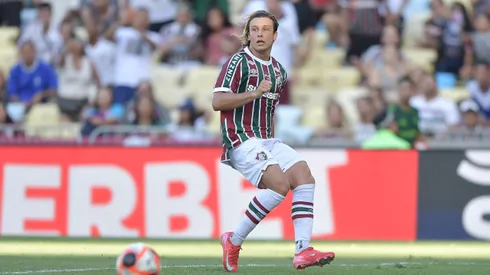 Canobbio jogador do Fluminense durante partida contra o Nova Iguaçu no estádio Maracanã pelo campeonato Carioca 2025. Foto: Thiago Ribeiro/AGIF