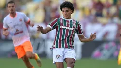 Gabriel Fuentes jogador do Fluminense durante partida contra o Nova Iguaçu no estádio Maracanã pelo campeonato Carioca 2025.