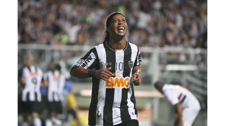 Ronaldinho Gaucho. Atletico-MG x Sao Paulo pela Copa Libertadores 2013 no Estádio Independencia 08 de Maio de 2013, Belo Horizonte, Minas Gerais, Brasil. Foto: Bruno Cantini/AGIF
