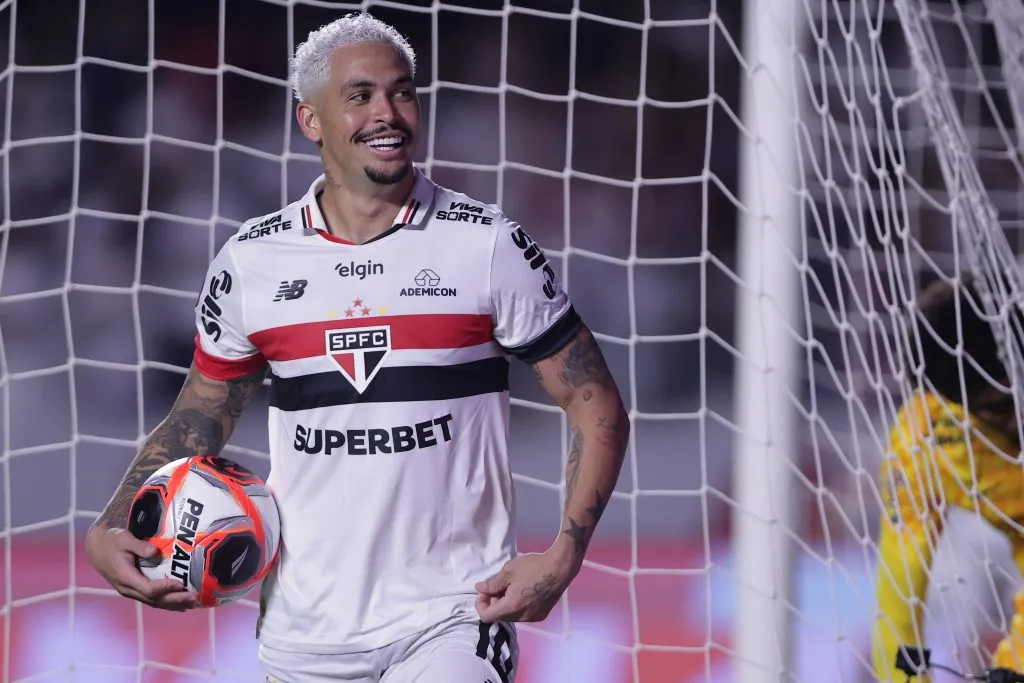 SP – SAO PAULO – 26/01/2025 – PAULISTA 2025, SAO PAULO X CORINTHIANS – Luciano jogador do Sao Paulo durante partida contra o Corinthians no estadio Morumbi pelo campeonato Paulista 2025. Foto: Ettore Chiereguini/AGIF