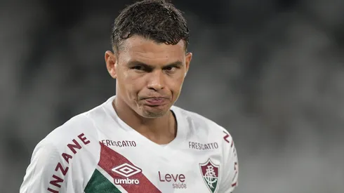 Thiago Silva, jogador do Fluminense, durante partida contra o Botafogo no estadio Engenhao pelo campeonato Carioca 2025. Foto: Thiago Ribeiro/AGIF