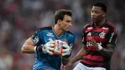 Leo Jardim goleiro do Vasco durante partida contra o Flamengo. Foto: Thiago Ribeiro/AGIF