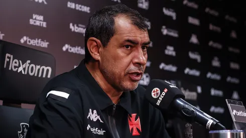 Fábio Carille durante coletiva após a partida contra o Maricá, em São Januário. Foto: Dikran Sahagian/CRVG