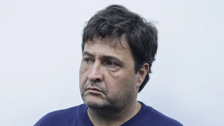 Presidente do Grêmio em coletiva. Foto: Joao Vitor Rezende Borba/AGIF