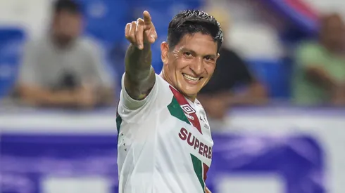 Germán Cano vibrando após balançar a rede pelo Fluminense - Foto: Fernando Torres/AGIF
