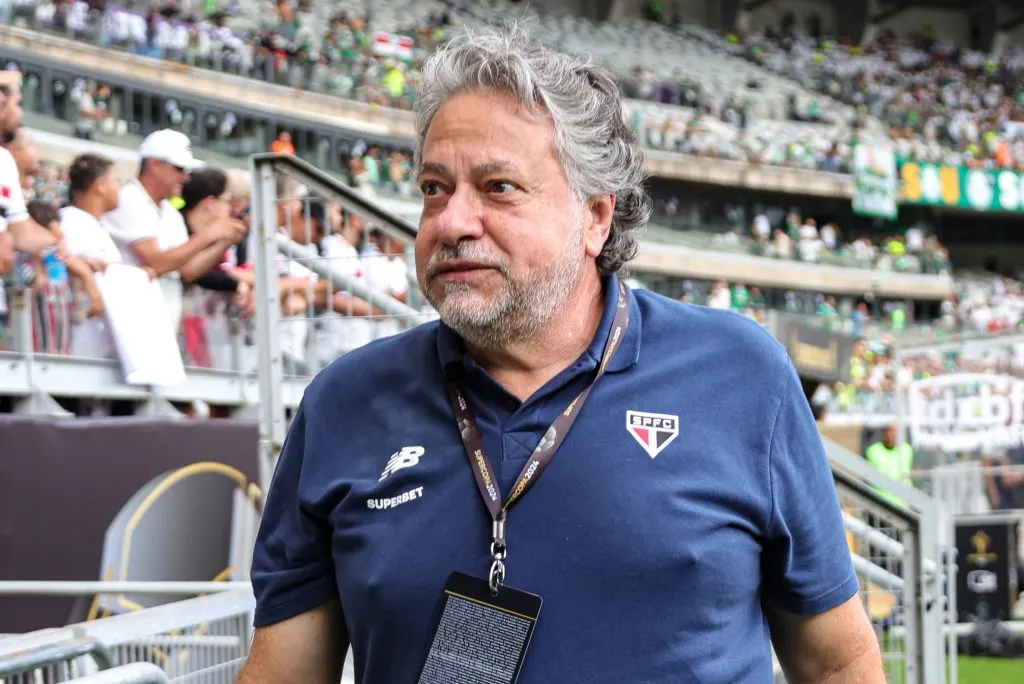 MG – BELO HORIZONTE – 04/02/2024 – SUPERCOPA 2024, PALMEIRAS X SAO PAULO – Julio Casares Presidente do Sao Paulo durante partida contra o Palmeiras no estadio Mineirao pelo campeonato Supercopa 2024. Foto: Gilson Lobo/AGIF