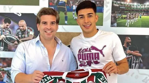 Lezcano assinou com o Fluminense (Foto: Reprodução)