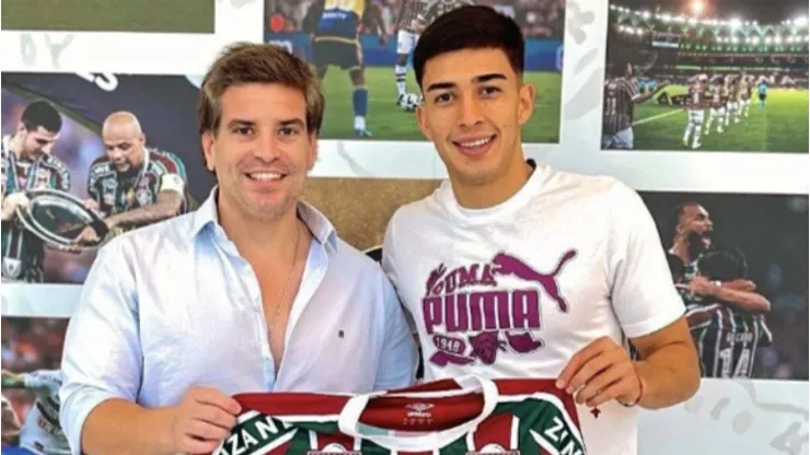 Lezcano assinou com o Fluminense (Foto: Reprodução)