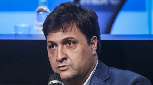 Alberto Guerra durante coletiva de imprensa.