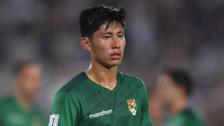 Miguelito, meia boliviano do Santos, atuando pela Seleção Boliviana - Marcelo Endelli/Getty Images