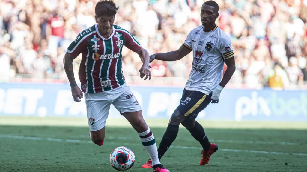 Germán Cano em ação durante Fluminense x Volta Redonda pelo Carioca 2024 – Foto: Marcelo Gonçalves/Fluminense FC