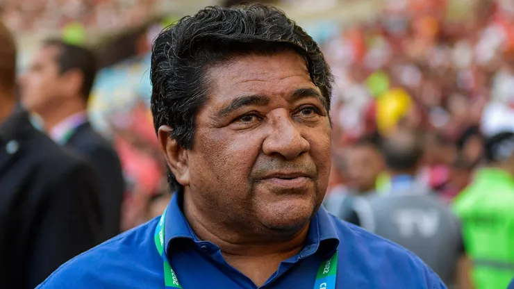 Ednaldo Rodrigues presidente da Confederação Brasileira de Futebol visto antes da partida entre Flamengo e São Paulo no estádio Maracanã pelo campeonato Copa do Brasil 2023.