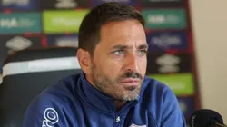 Vasco Matos, do Santa Clara-POR, em coletiva de imprensa. Foto: Reprodução.