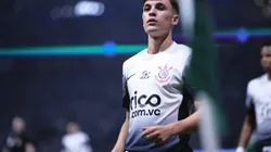 Breno Bidon jogador do Corinthians durante partida contra o Palmeiras no estádio Arena Allianz Parque pelo campeonato Brasileiro A 2024. Foto: Ettore Chiereguini/AGIF