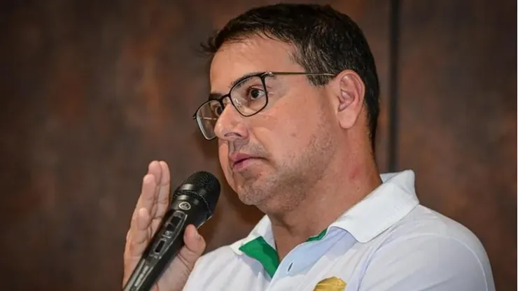 Fábio Pizzamiglio, presidente do Juventude, reclamou bastante da arbitragem. Foto: Gabriel Tadiotto/E.C Juventude.