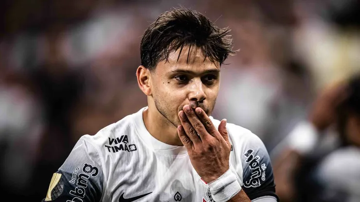 Romero comemorando gol pelo Corinthinas diante do Mirassol pelo Campeonato Paulista 2025. Foto: Leonardo Lima/AGIF