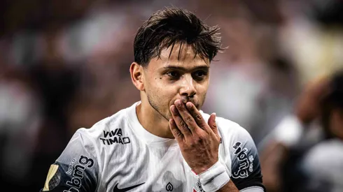 SP - SAO PAULO - 02/03/2025 - PAULISTA 2025, CORINTHIANS X MIRASSOL - Angel Romero jogador do Corinthians comemora seu gol durante partida contra o Mirassol no estadio Arena Corinthians pelo campeonato Paulista 2025. Foto: Leonardo Lima/AGIF