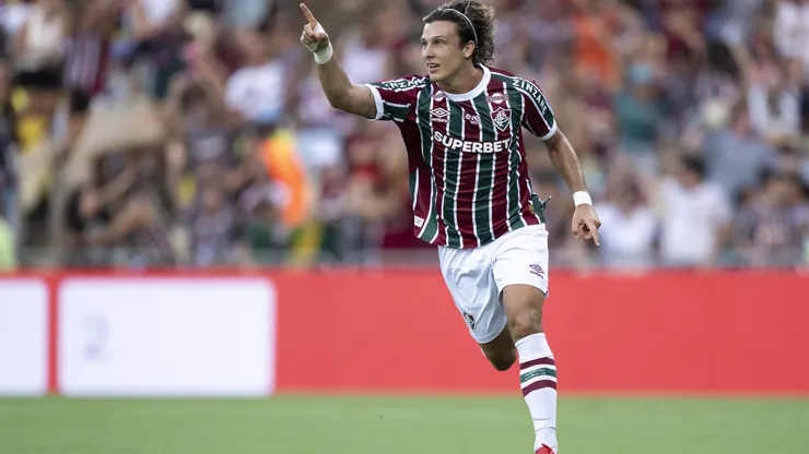 Agustín Canobbio comemorando pelo Fluminense no Cariocão - Foto: Jorge Rodrigues/AGIF