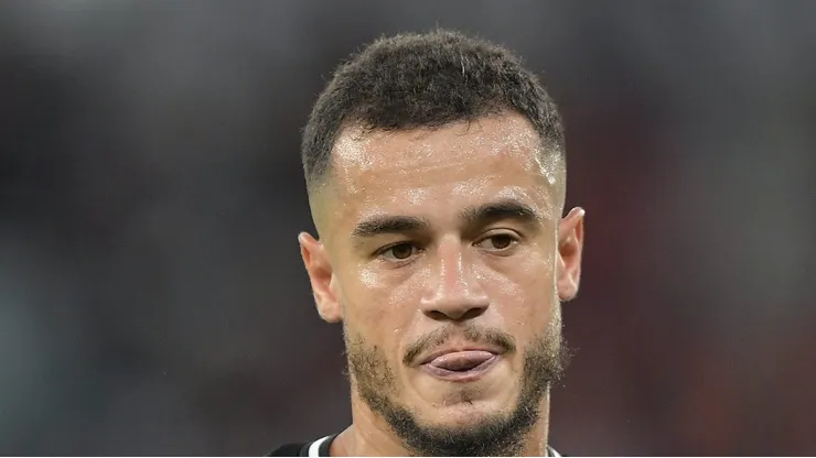 Coutinho durante jogo contra o Flamengo no Carioca.
