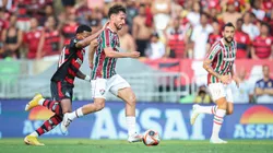 Disputa de bola em Fla-Flu válido pela Campeonato Carioca. Foto: Foto: Marcelo Gonçalves/Fluminense.