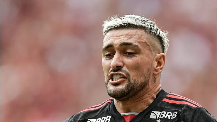 Arrascaeta durante jogo do Fla na final da Copa do Brasil de 2024.