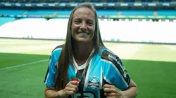 Amanda Brunner, experiente meia-campista é o novo reforço para o meio campo das Gurias Gremistas e revela expectativa para estreia na Supercopa