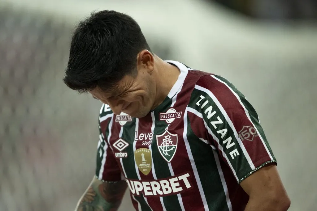 RJ – RIO DE JANEIRO – 01/06/2024 – BRASILEIRO A 2024, FLUMINENSE X JUVENTUDE – German Cano jogador do Fluminense lamenta durante partida contra o Juventude no estadio Maracana pelo campeonato Brasileiro A 2024. Foto: Jorge Rodrigues/AGIF
