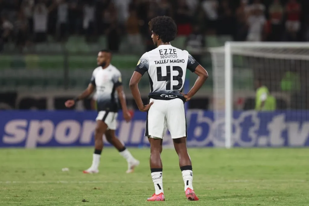 Camisa 43 no jogo da Copa Libertadores. Photo by Edilzon Gamez/Getty Images
