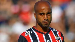 Lucas Moura não escapou da pergunta sobre o gramado do Allianz Parque