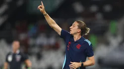 Filipe Luís, treinador do Flamengo, em jogo contra o Vasco, pelo Cariocão. Foto: Gilvan de Souza/Flamengo.