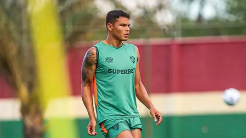Thiago Silva treina no Fluminense. Foto: Marina garcia/Fluminense fc