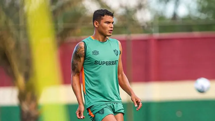 Thiago Silva treina no Fluminense. Foto: Marina garcia/Fluminense fc