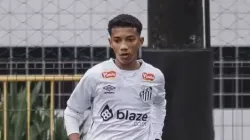 Robinho Jr, atacante joia da Vila Belmiro - (Foto: Bruno Vaz/Santos FC)