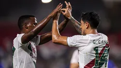 Arias e Cano celebram mais um gol do Fluminense na temporada. Foto: Marcelo Gonçalves/FFC.
