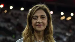Leila, presidente do Palesta, durante jogo no Maracanã.