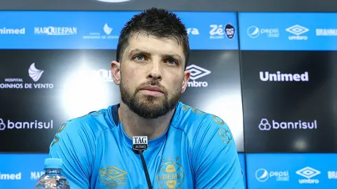 Tiago Volpi, goleiro do Grêmio - Foto: Lucas Uebel/Grêmio