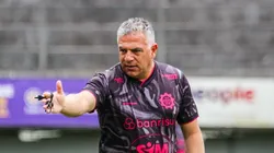 Luizinho Vieira em treino do Caxias.