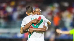 John Árias jogador do Fluminense comemora seu gol durante partida contra o Águia de Marabá no estádio Mangueirão pelo campeonato Copa Do Brasil 2025. Foto: Fernando Torres/AGIF